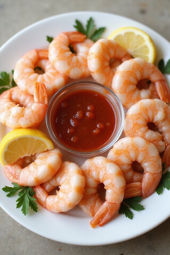 gently poached shrimp cocktail