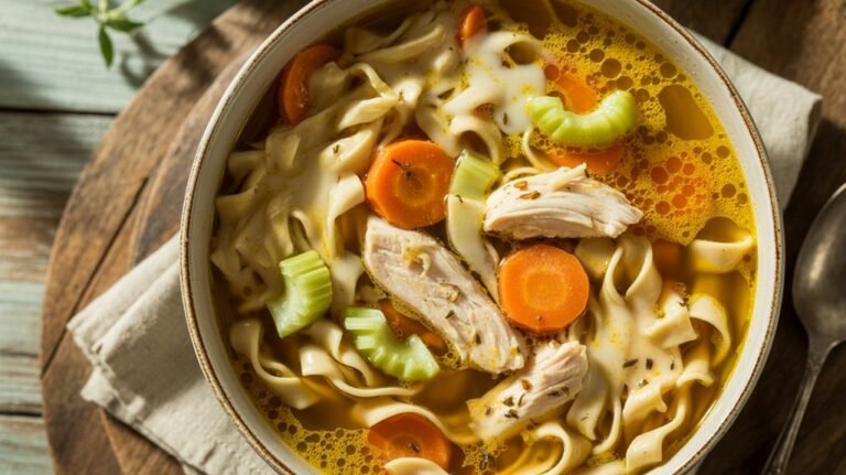 homemade chicken noodle soup