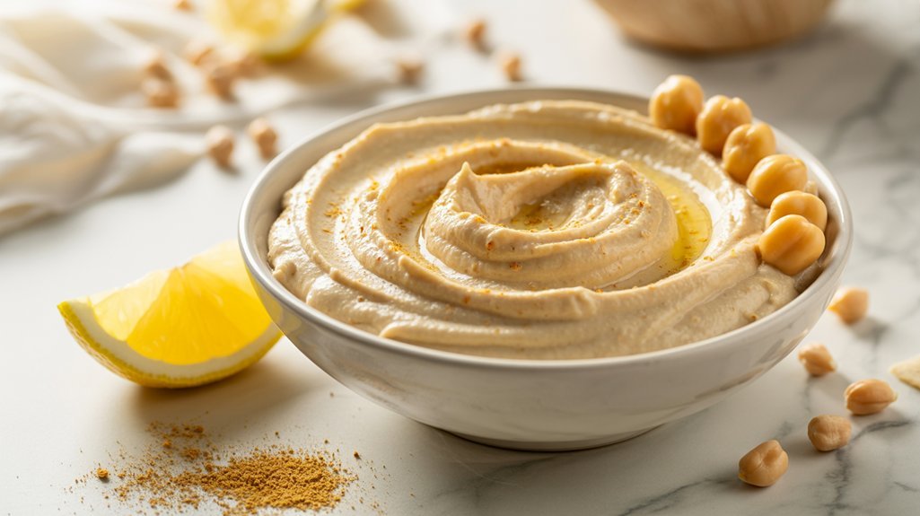 overnight soaked chickpeas hummus