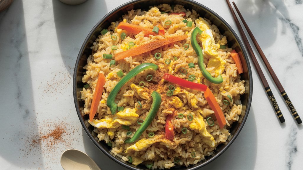 savory egg vegetable rice