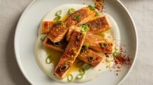 sweet spicy creamy salmon