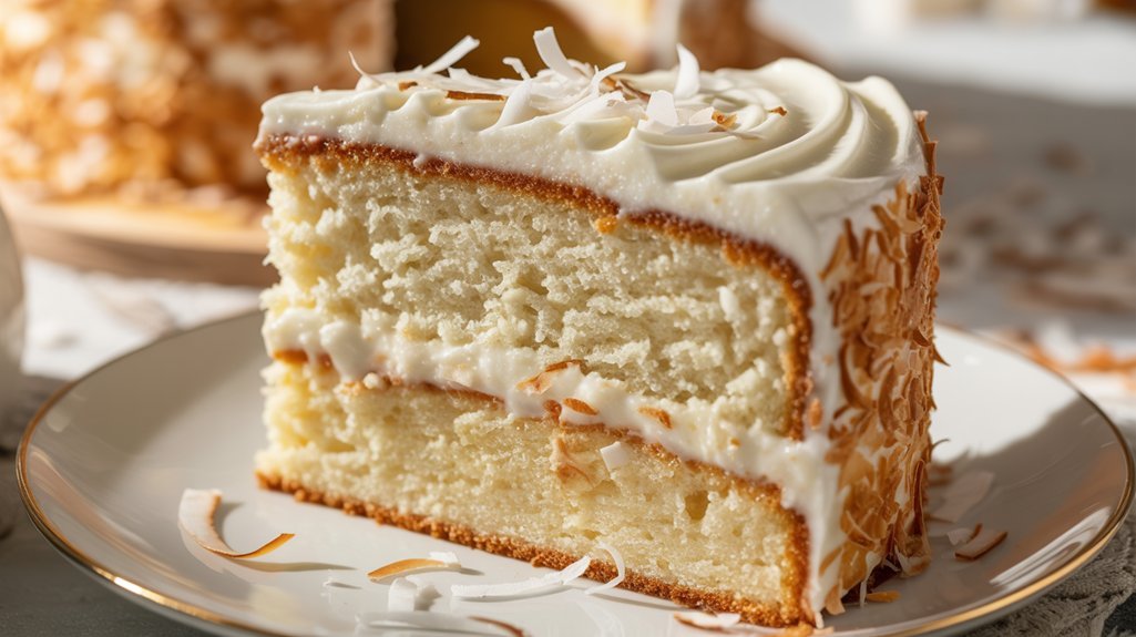 350 f two layer coconut cake