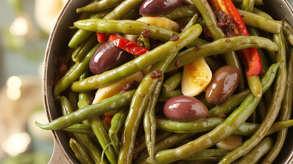 blanched mediterranean green beans