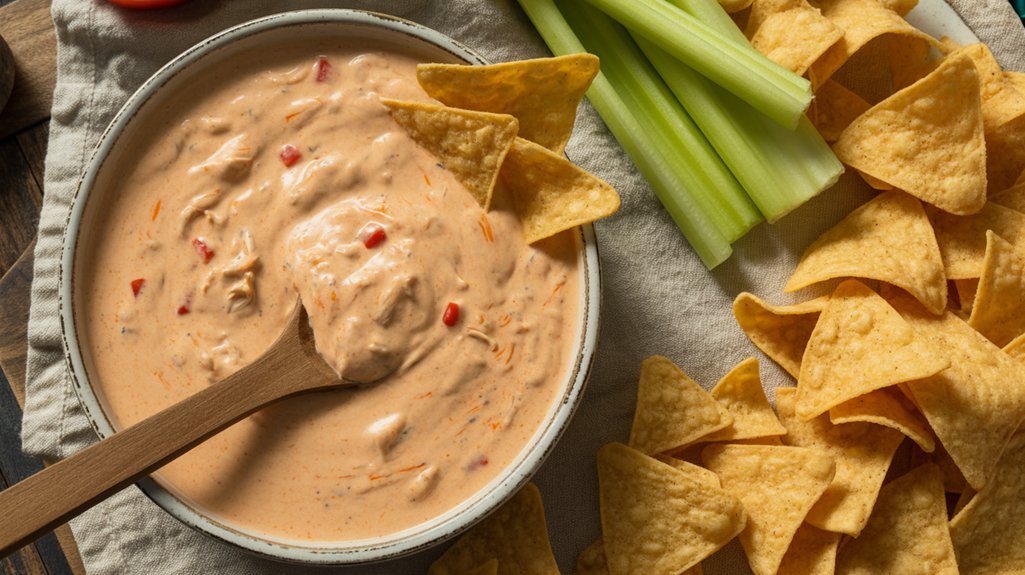 creamy buffalo chicken dip