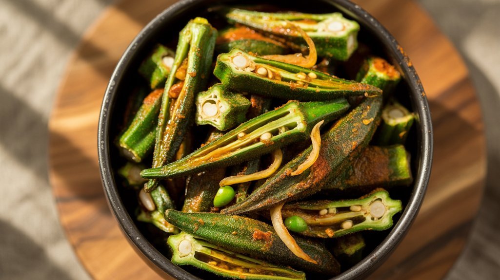dry spiced okra bhindi