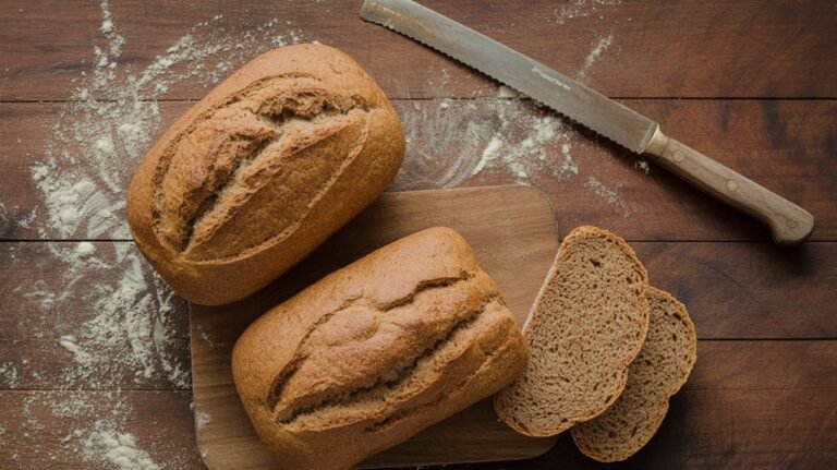 homemade rustic whole wheat