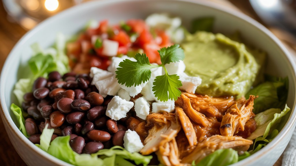 lettuce based warm chicken bowl