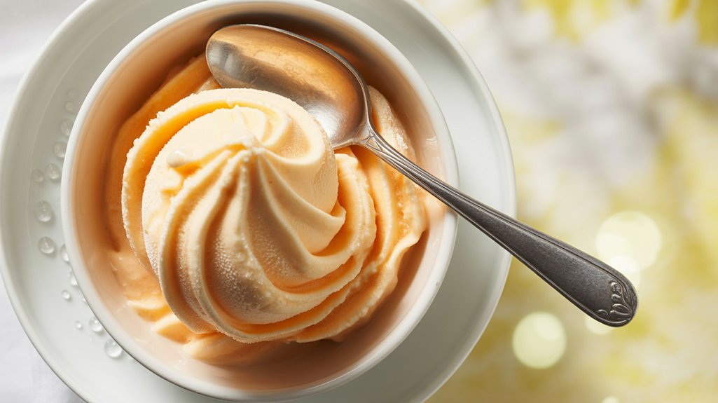 orange spiked frozen yogurt trick