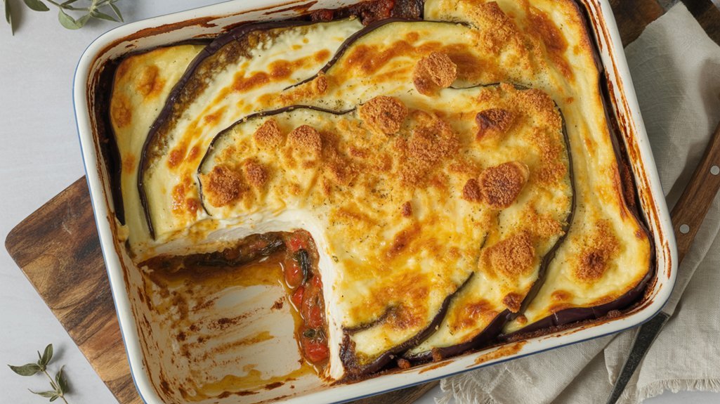 rich mediterranean eggplant casserole