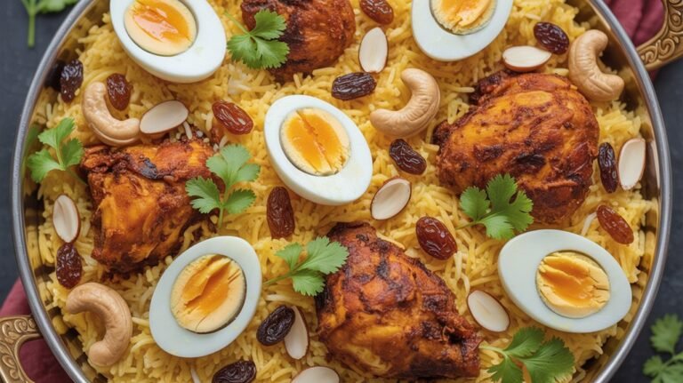 spice infused homemade biryani