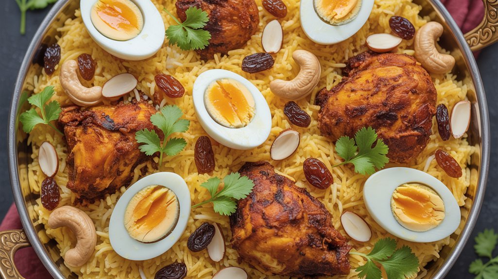 spice infused homemade biryani