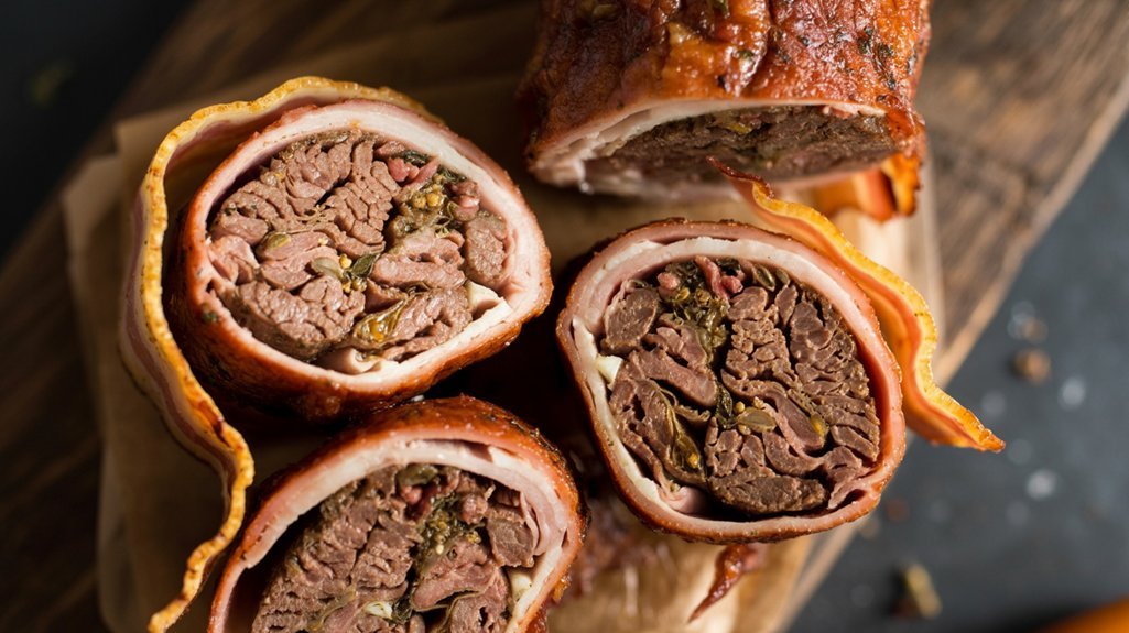 bacon wrapped gyro meat loaf