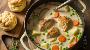 cozy farmhouse chicken stew