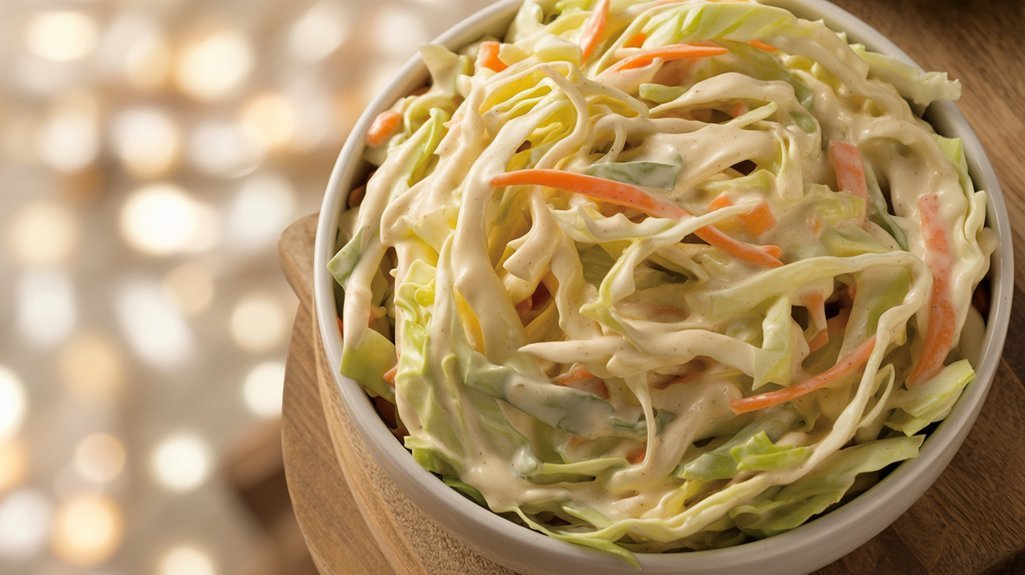 creamy sweet tangy coleslaw